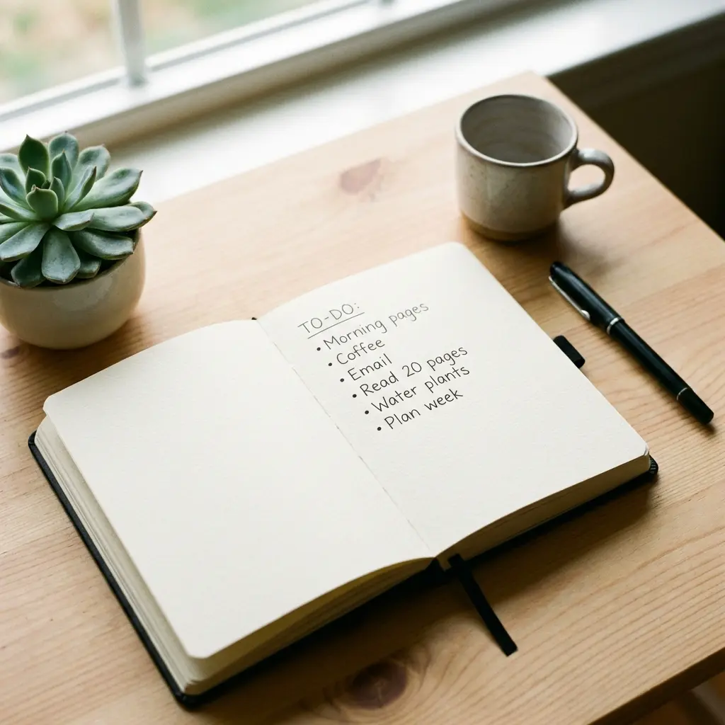 Create a To-Do list
or a detailed plan