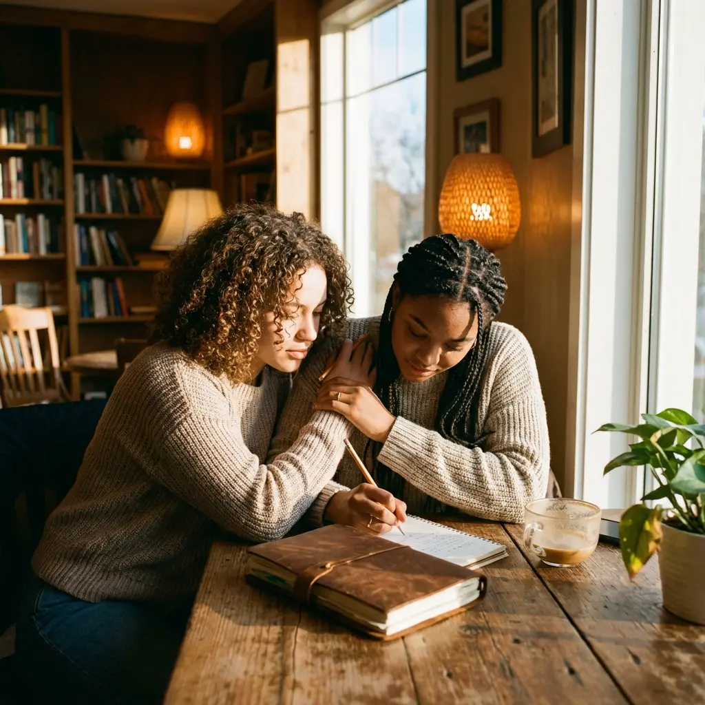 Pass it to a friend
to write together